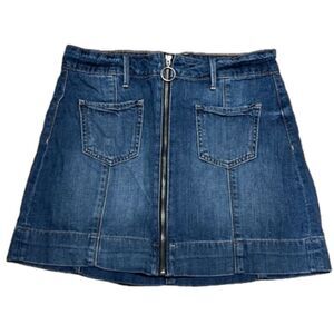 American Eagle Super Hi Rise A-line Denim Skirt
